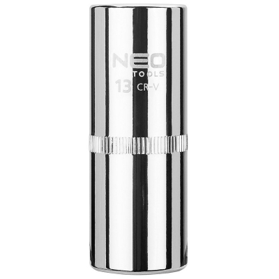 NASADKA DŁUGA 6-KĄTNA CHROMOWANA 1/4'' 13MM