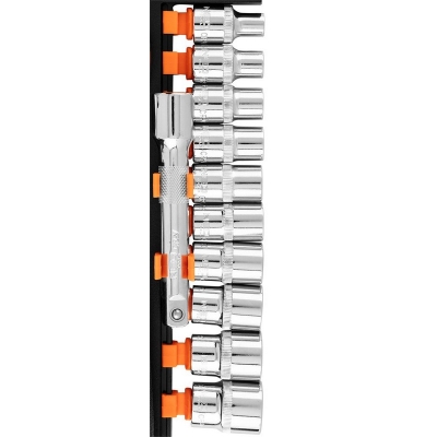 ZESTAW KLUCZY NASADOWYCH 1/2'', 12SZT, 6-KĄTNE