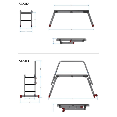 SKŁADANA PLATFORMA ROBOCZA SGS2