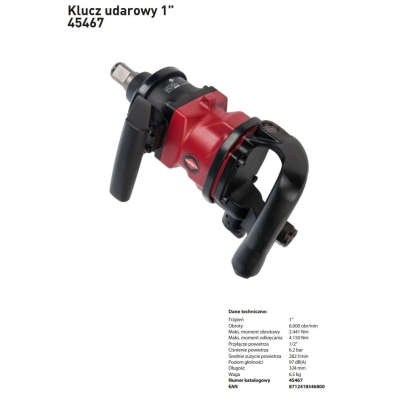 KLUCZ UDAROWY KOMPAKTOWY 1'' HD 1800NM