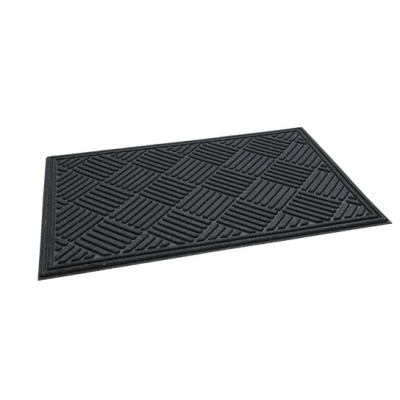 WYCIERACZKA ECO RIB -CROSSHATCH 60X90 BLACK
