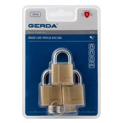 ZESTAW 3-TRIPLES KŁÓDEK MOSIĘŻNYCH BRASS LINE KMZ S30, BLIS