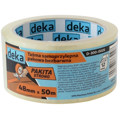 TAŚMA PAKOWA BEZBARWNA STRONG 48MM*50M