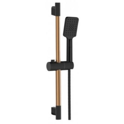 ZESTAW NATRYSKOWY NA DRĄŻKU MIDNIGHT 3F INVENA TREND, BLACK