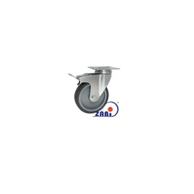 KOŁO MEBLOWE TWORZYWO+GUMA 125MM OBUDOWA SKRĘTNA+HAM. M22T