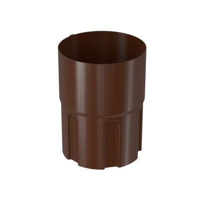 ZŁĄCZKA RURY SPUSTOWEJ STAL 90MM BRĄZ BRYZA