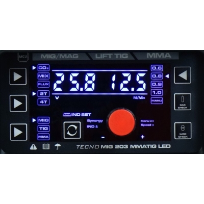 PÓŁAUTOMAT SPAWALNICZY TECNOMIG 203 MIG/TIG/MMA SYNERGIC LED