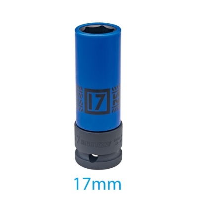 NASADKA DŁUGA UDAROWA CIENKOŚCIENNA Z TULEJĄ 1/2'' 17MM*80