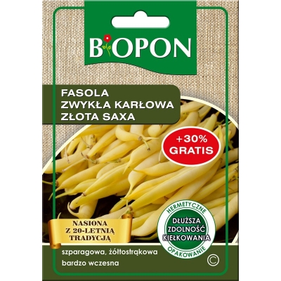 FASOLA ZWYKŁA KARŁOWA. ZŁOTA SAXA 0.22G