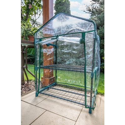 SZKLARNIA 69*49*95 CM, FOLIA PVC, METALOWA KONSTRUKCJA