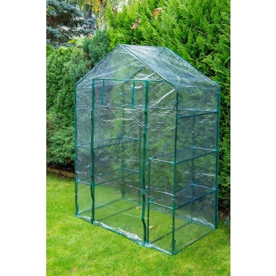 SZKLARNIA 143*73*195 CM, FOLIA PVC, METALOWA KONSTRUKCJA