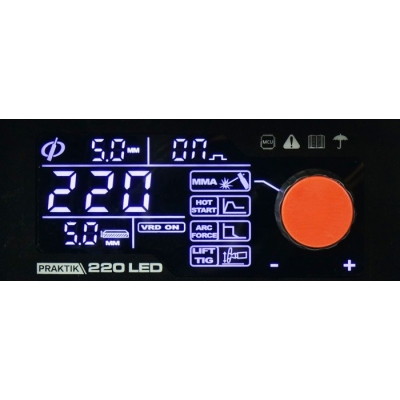 SPAWARKA INWERTOROWA PRAKTIK 220 LED SYNERGY