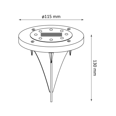 LAMPA SOLARNA LED SOL GRUNTOWA SATYNA