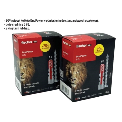 KOSZULKA DUOPOWER 8*40 MOCOWANIE UNIWERSALNE 120 SZTUK