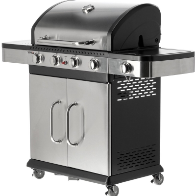 GRILL GAZOWY 4+1, STAL NIERDZEWNA 14.2KW