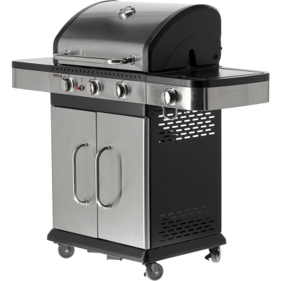 GRILL GAZOWY 3+1, STAL NIERDZEWNA 11.2KW