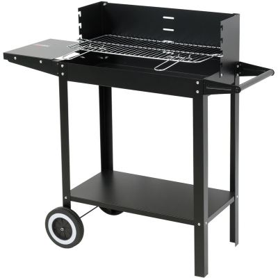 GRILL WĘGLOWY Z PÓŁKĄ RUSZT 48*26.5CM