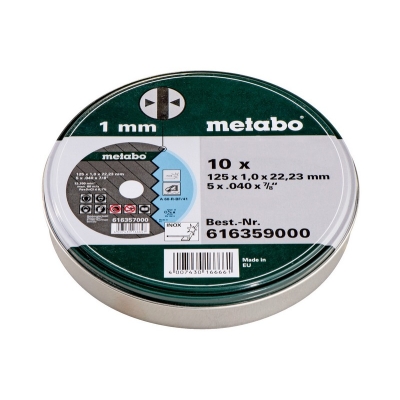 TARCZA TNĄCA INOX 125*1.0*22.23MM 10SZT