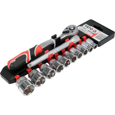 KOMPLET NASADEK + ACESORIA  3/8'' 12 CZĘŚCI
