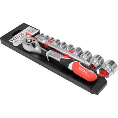 KOMPLET NASADEK + ACESORIA  3/8'' 12 CZĘŚCI