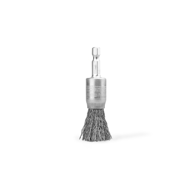 SZCZOTKA PĘDZELKOWA Z BITEM 1/4 DRUT STALOWY FI17MM