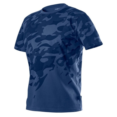 T-SHIRT ROBOCZY CAMO NAVY, ROZMIAR S