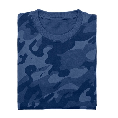 T-SHIRT ROBOCZY CAMO NAVY, ROZMIAR S