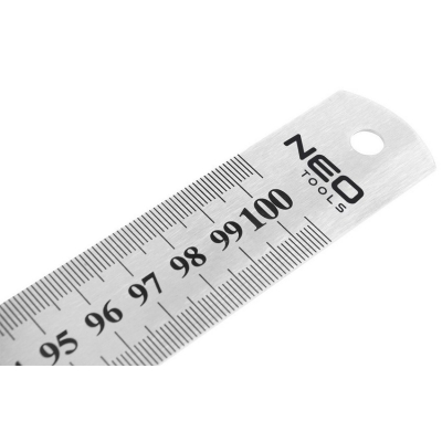 PRZYMIAR LINIOWY 100CM, STAL NIERDZEWNA