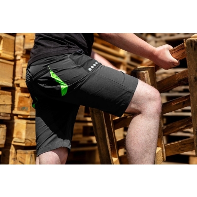 KRÓTKIE SPODENKI PREMIUM, 4 WAY STRETCH CZARNE ROZMIAR XS