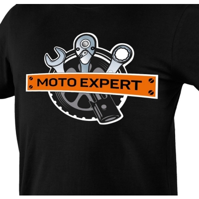 T-SHIRT Z NADRUKIEM MOTO EXPERT ROZMIAR L