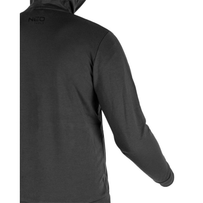BLUZA ROZPINANA Z KAPTUREM COMFORT SZARA ROZMIAR L