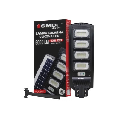 LAMPA LED ULICZNA SOLARNA 270W 6000K + UCHWYT