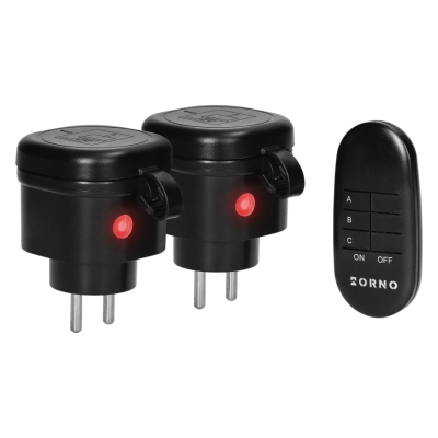 GNIAZDO ELEKTRYCZNE ZDALNIE STEROWANE 2+1 MINI