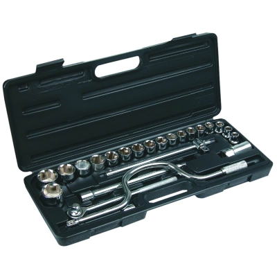 KLUCZE NASADOWE KOMPLET 24-CZĘŚCIOWY 1/2-1/4'' 8-32MM