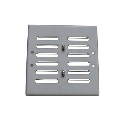 KRATKA METALOWA Z SZYLDEM NIERDZEWNYM 14*14CM I ŻALUZJĄ