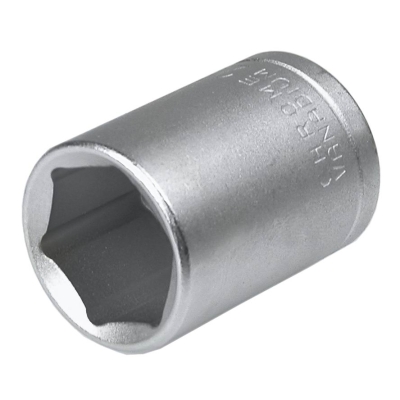 NASADKA KRÓTKA 6-KĄTNA CHROMOWANA 1/2'' 15MM